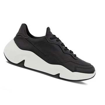 Women's Ecco Chunky Sneakers Black | USA 214UZG